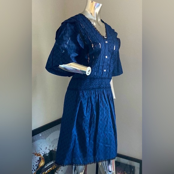 Coach Lace Mini Dress - Picture 4 of 8